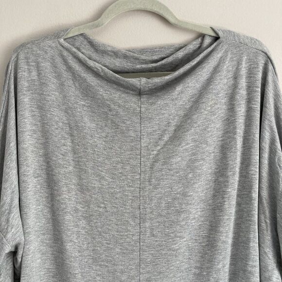 Bryn Walker Dimitri Tunic Top Womens Medium Gray Stretch Long Sleeve Boat Neck - Picture 7 of 10